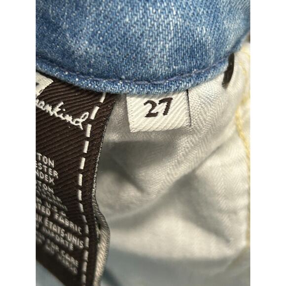 7 For All Mankind Womens Light Wash Blue Denim Mid Rise The Skinny Jeans Size 27 - Picture 7 of 11